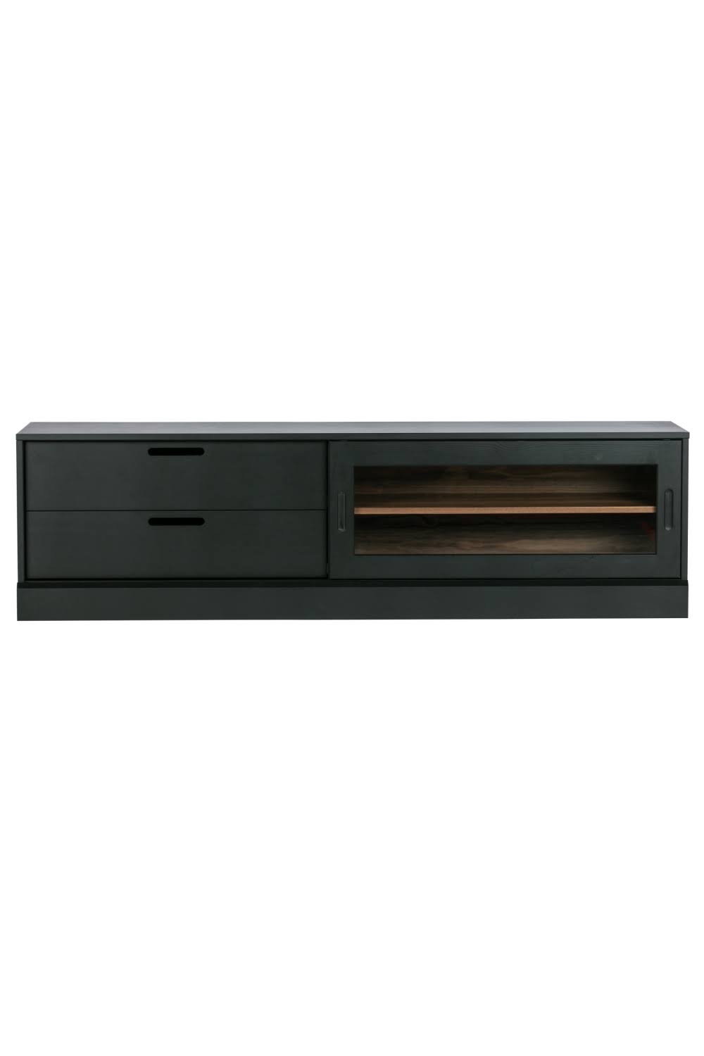 Black Pine Rectangular TV Unit K39634