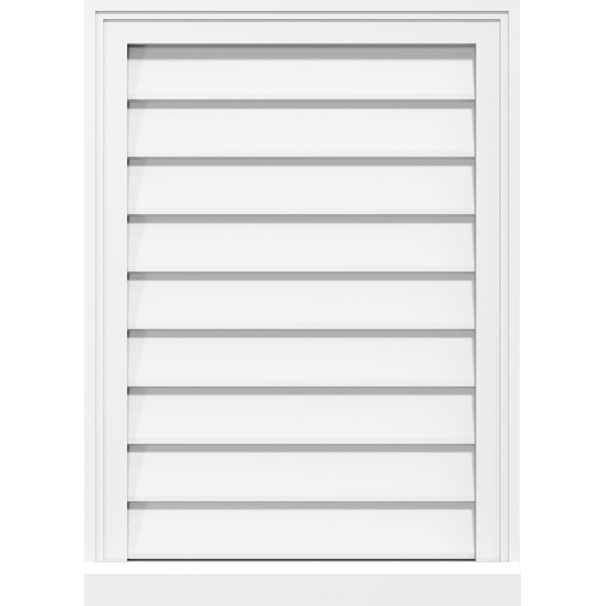 Vertical Surface Mount PVC Gable Vent O68698