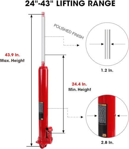 3 Ton Hydraulic Long Ram Jack W280368