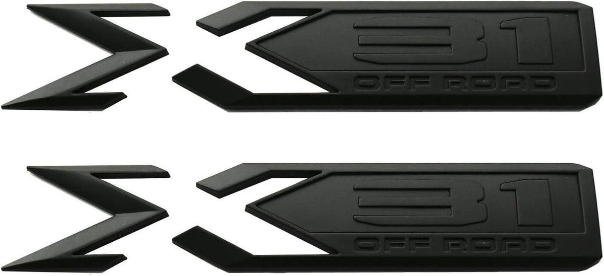 2pcs 3D Rear Bodyside Badge Replacement for GMC Sierra 1500 (Black/Red) Pack of 2 H552759