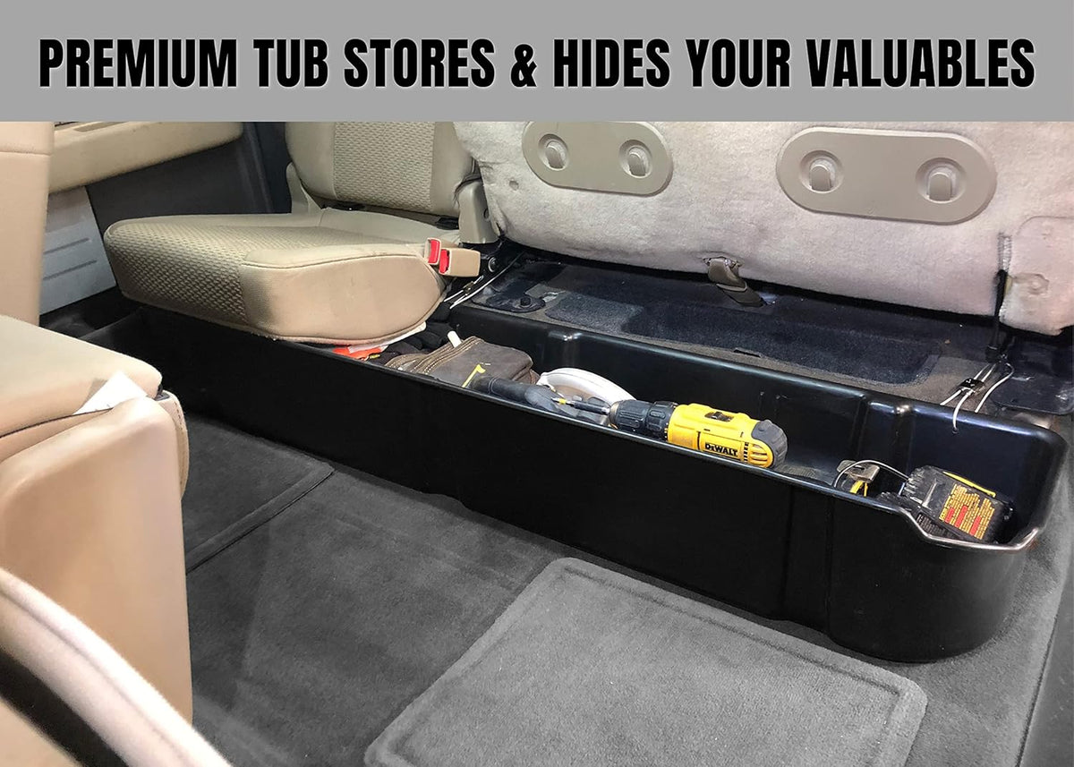 Under Seat Storage Box for Ford F-150 SuperCrew Crew Cab 2009-2014 A35303