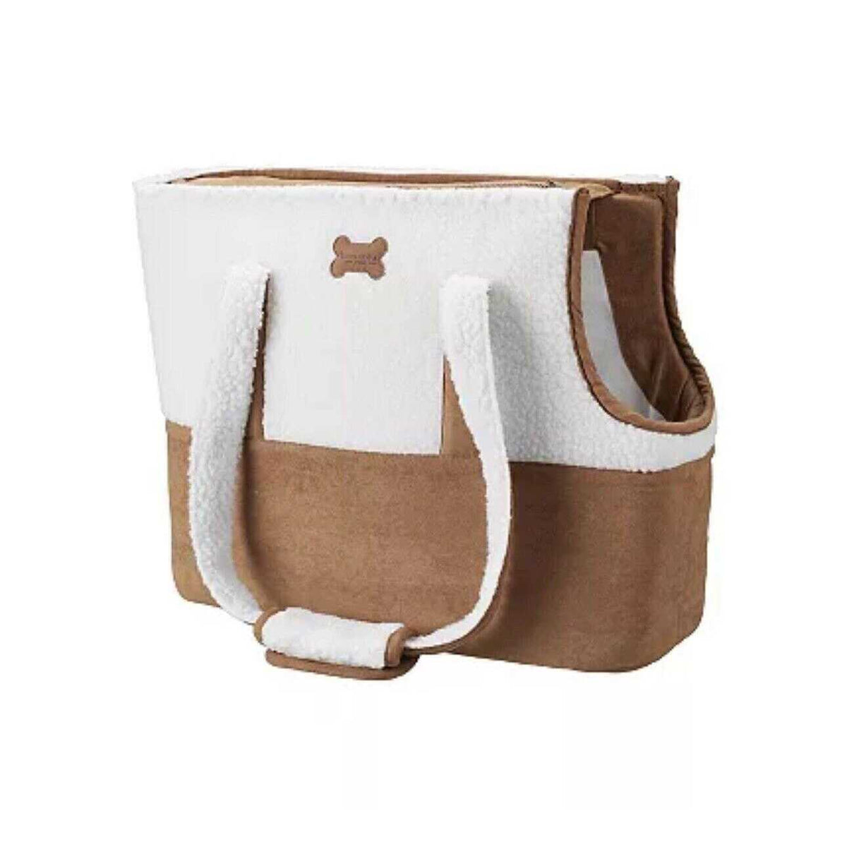 Faux Suede & Sherpa Pet Carrier N90483