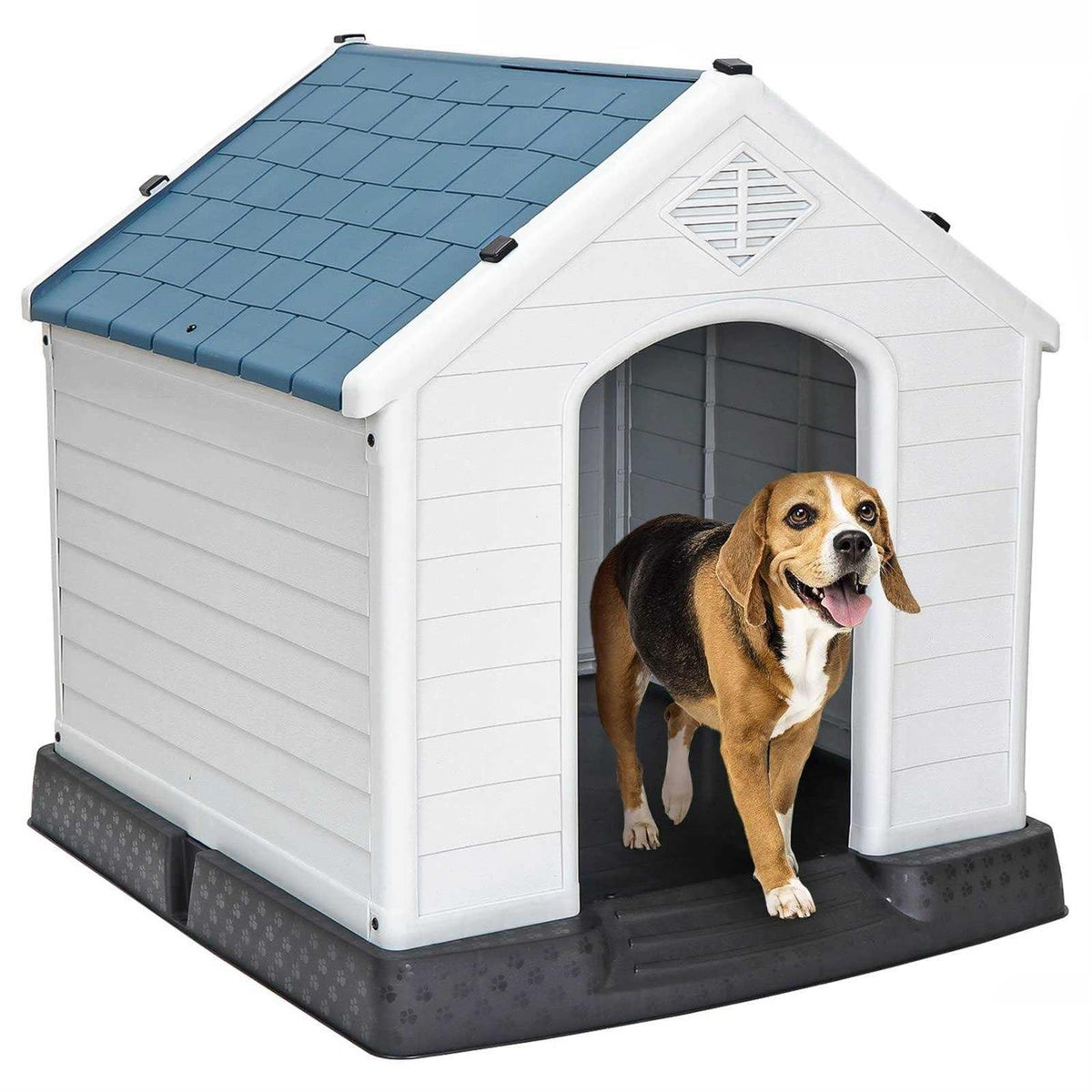 Plastic Waterproof Dog Kennel with Air Vents X50787