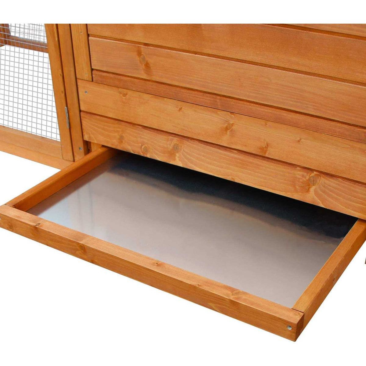 Wooden Chicken Coop with Nesting Box and Removable Tray H52529