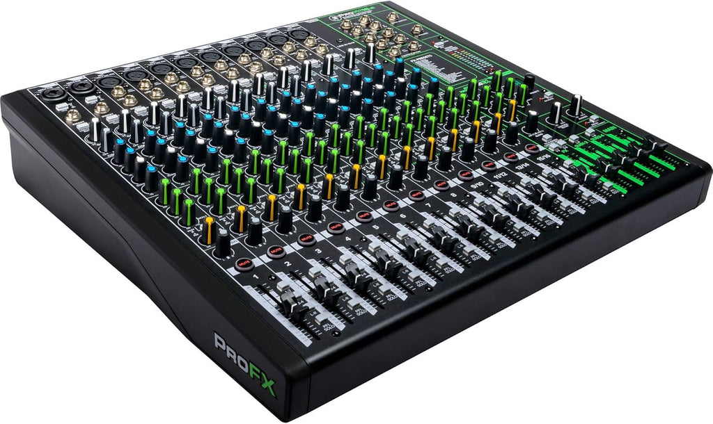 16-Channel Unpowered Mixer with TRS Cable, XLR Cable, Adapter and Cable Ties Q69605