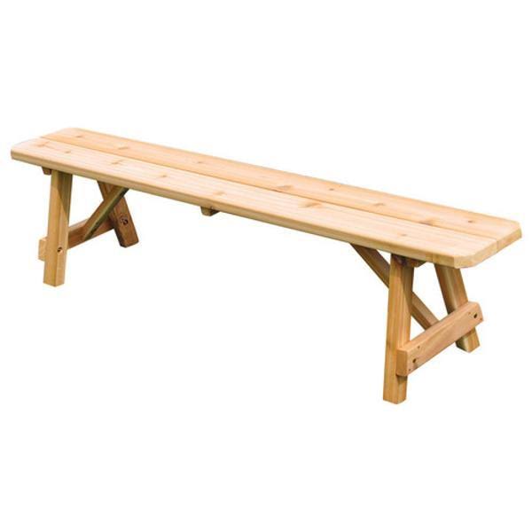Walnut Stain Backless Bench I598