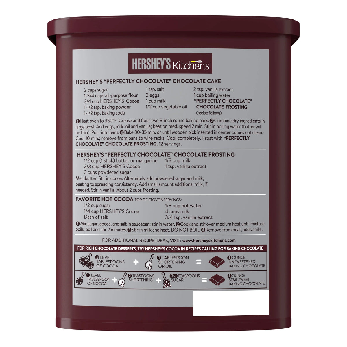 Naturally Unsweetened Baking Cocoa, 23 oz E98239