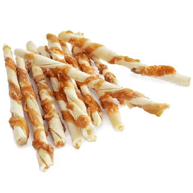 Chicken Wrapped Rawhide Chews for Dogs T176759