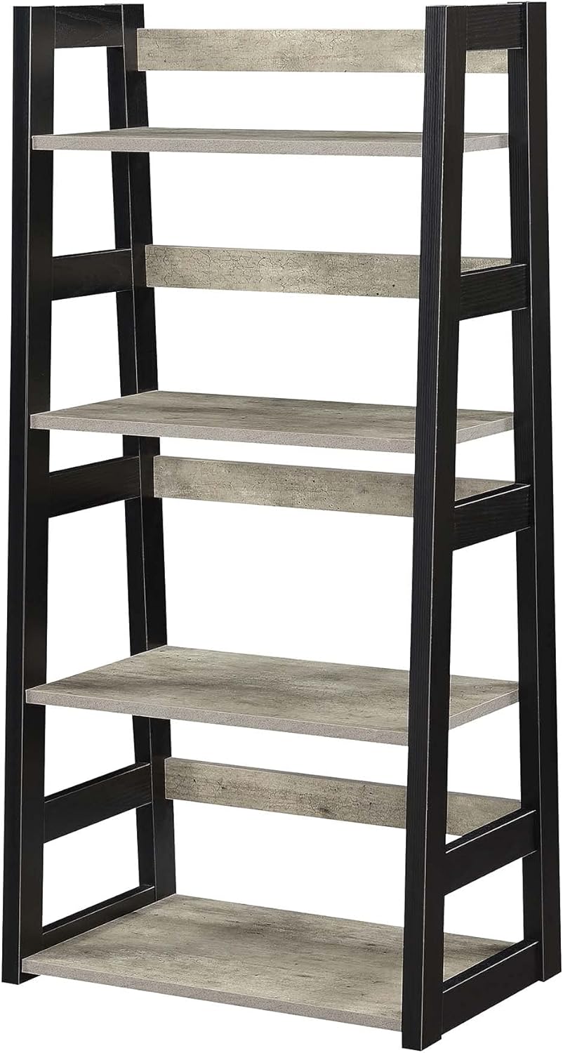 Black Trestle Bookcase V139559