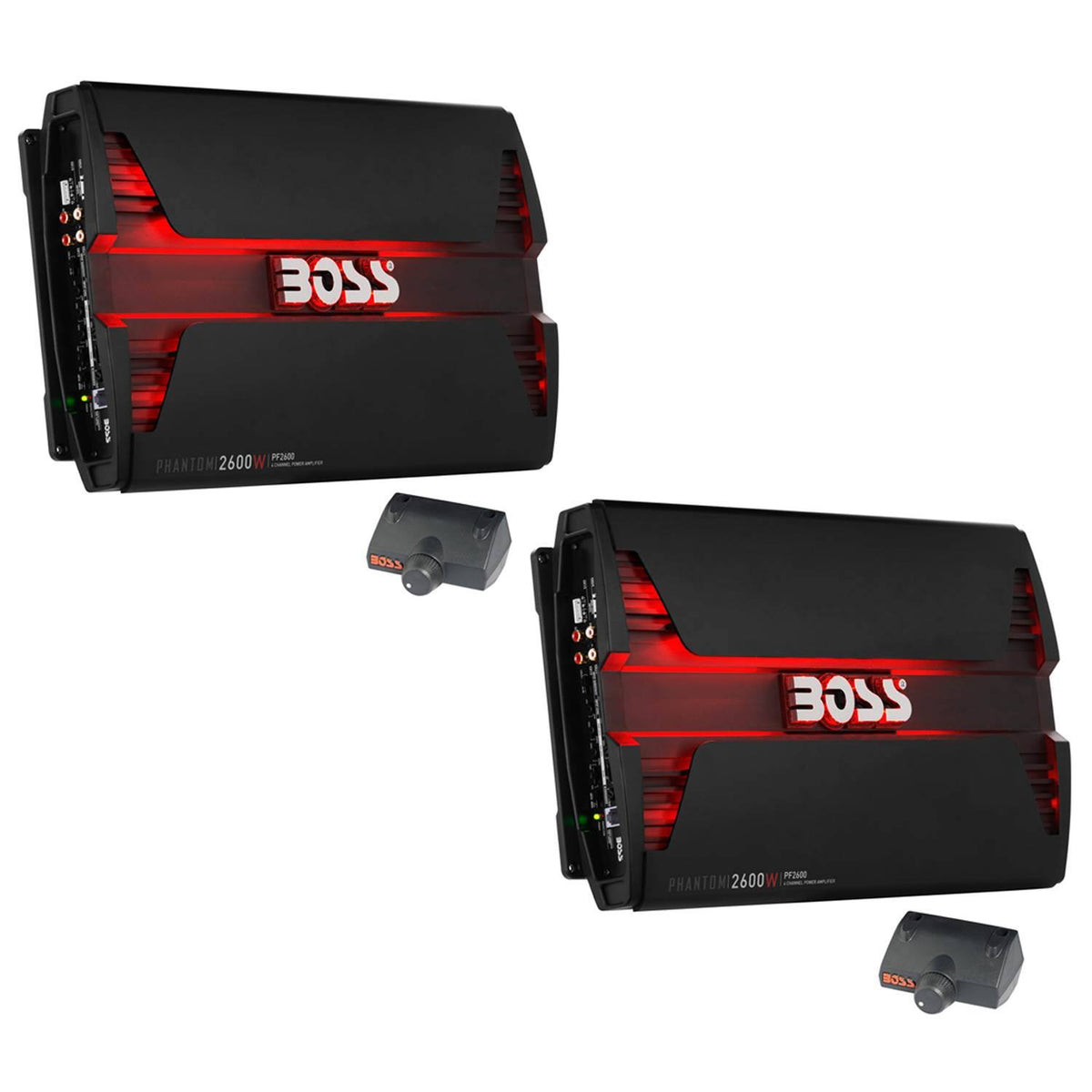 2600W 4 Channel Car Audio Amplifier with Remote (2 Pack) M2604