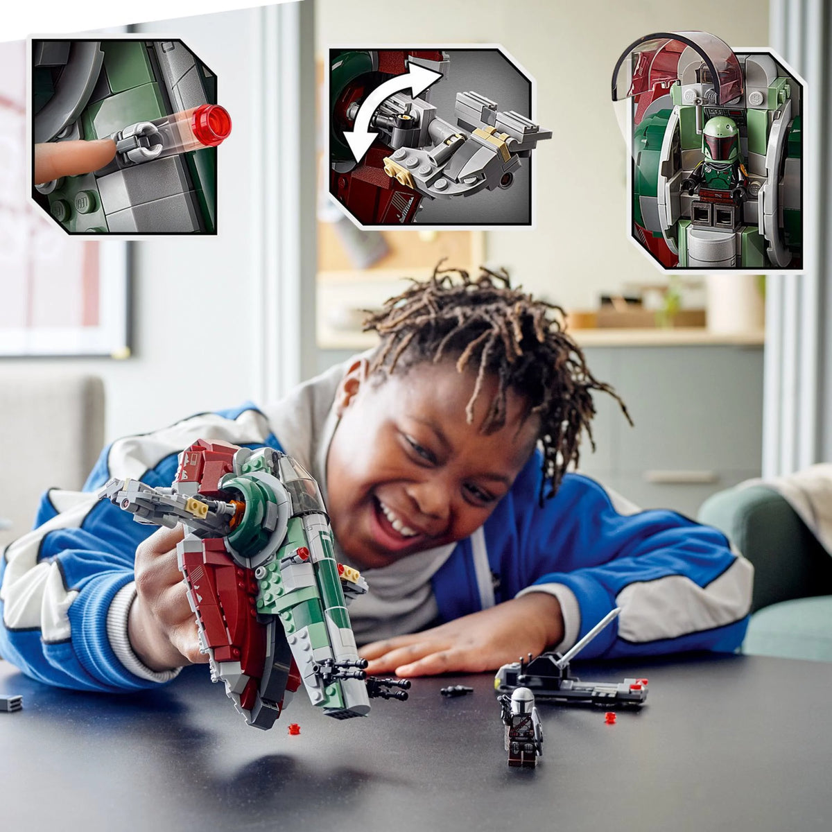 Building Toy with Rotating Wings and 2 Minifigures M50608