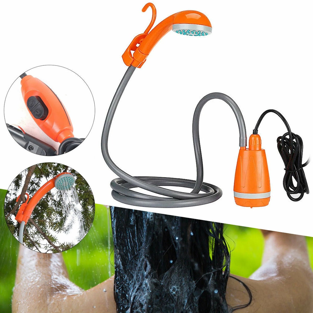 62W Outdoor Portable Camping Shower Head V710758
