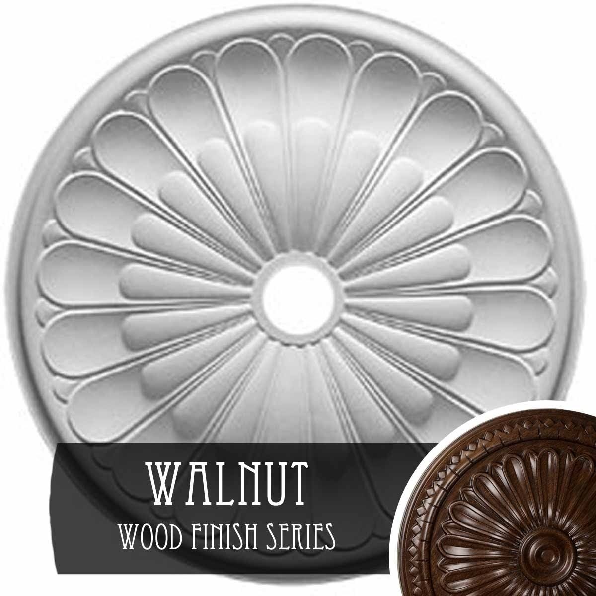 Walnut Finished Ceiling Medallion A751432