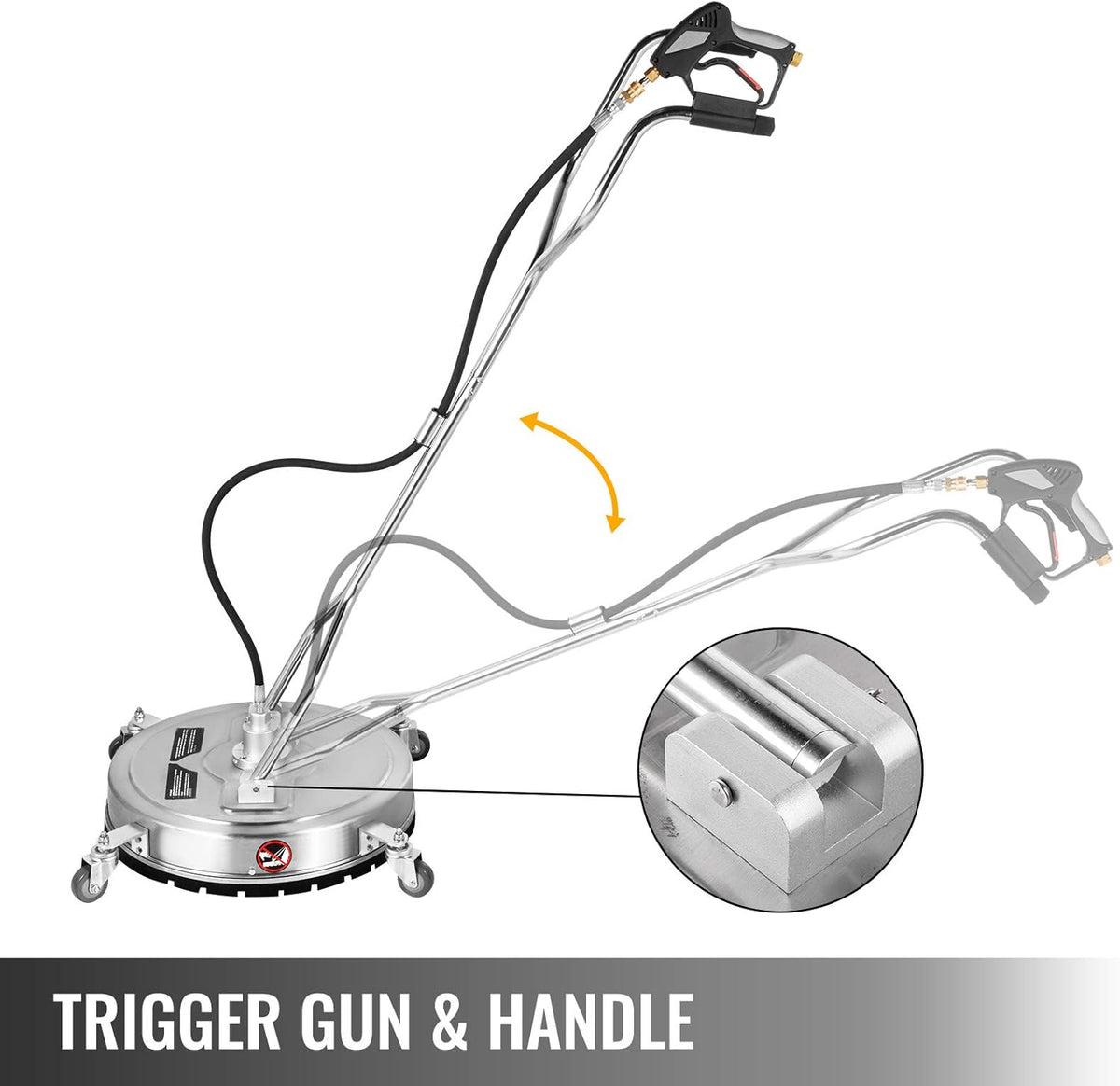 18 inch Stainless Steel Surface Cleaner with 3 Nozzle K7776