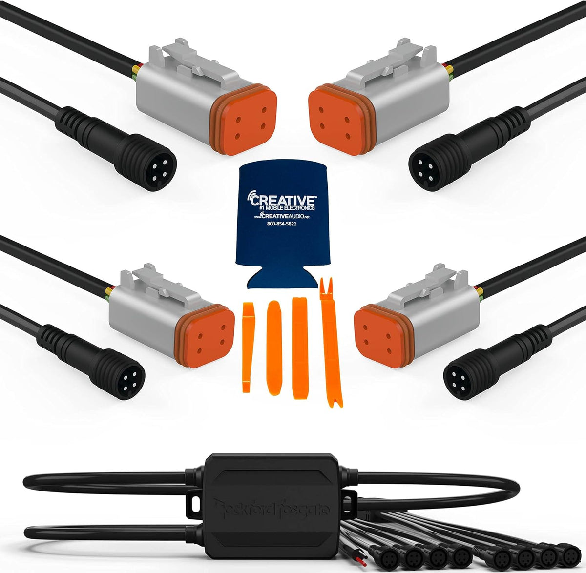 RGB Controller and 4 Extension Cables E8852