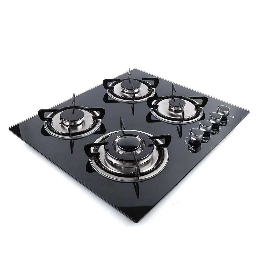 Black 4 Burners Built-In Gas Cooktop O791