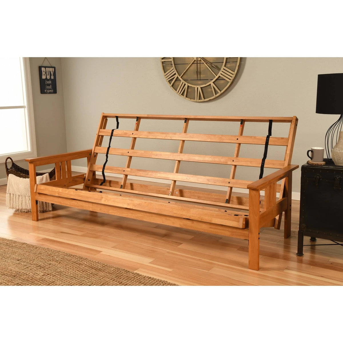 Navy Suede Queen Mattress Futon V700000