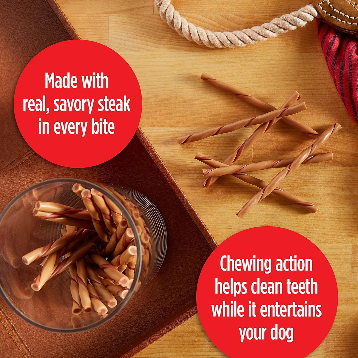 Rawhide Free Dog Chews, Bag of 70 A57129