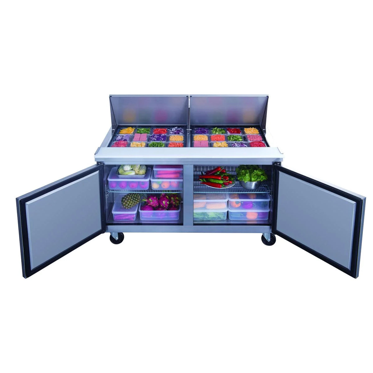 Commercial Stainless Steel Salad Prep Table Refrigerator R7643