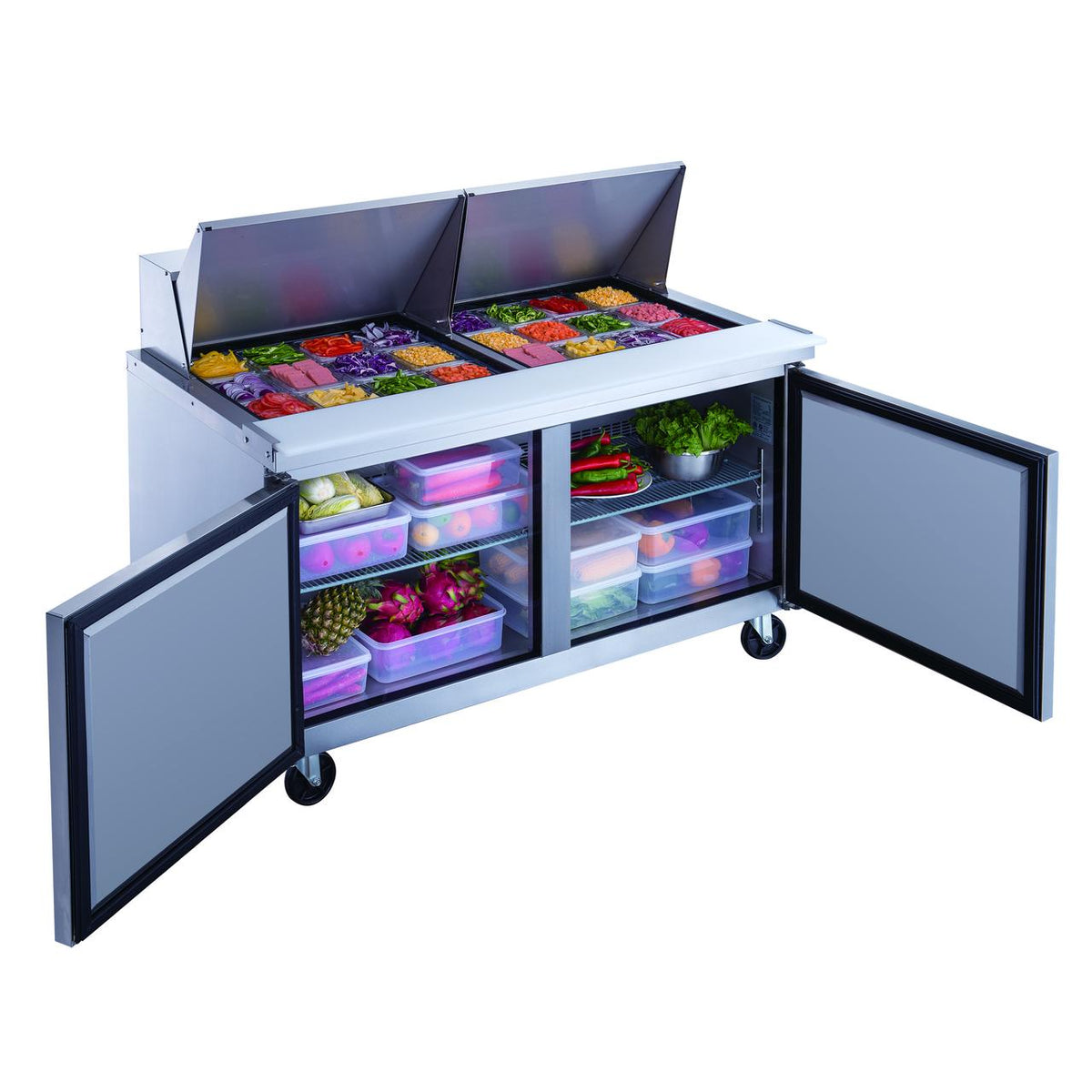 Commercial Stainless Steel Salad Prep Table Refrigerator R7643