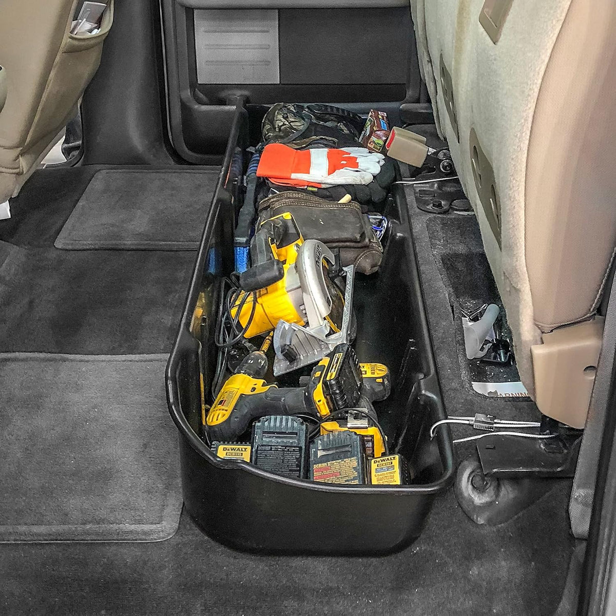 Under Seat Storage Box for Ford F-150 SuperCrew Crew Cab 2009-2014 A35303