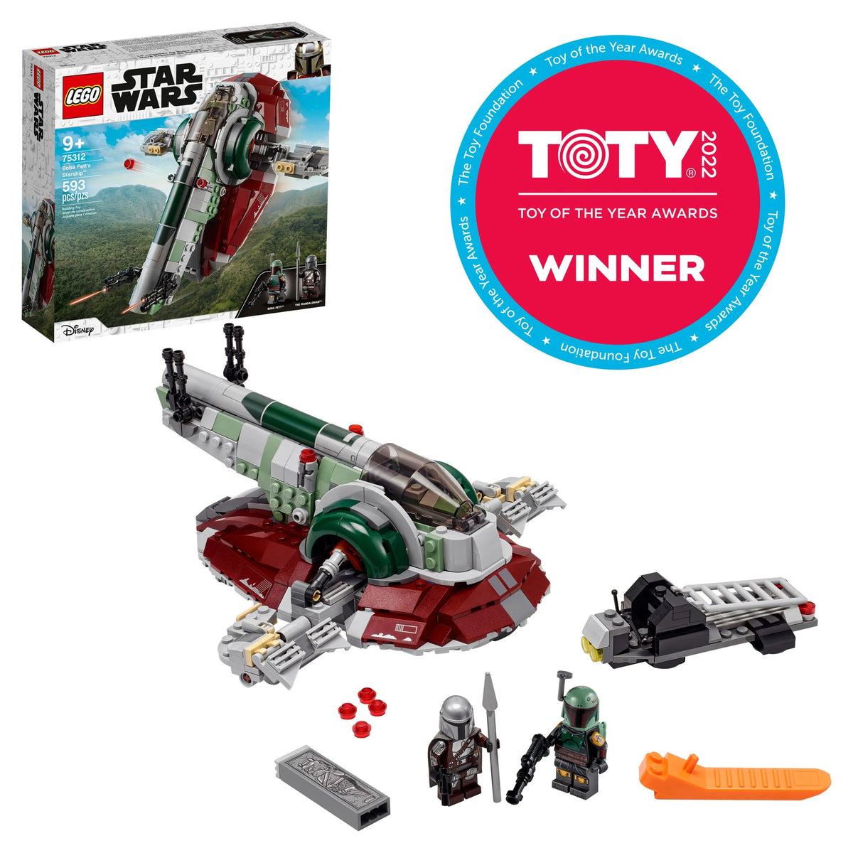 Building Toy with Rotating Wings and 2 Minifigures M50608