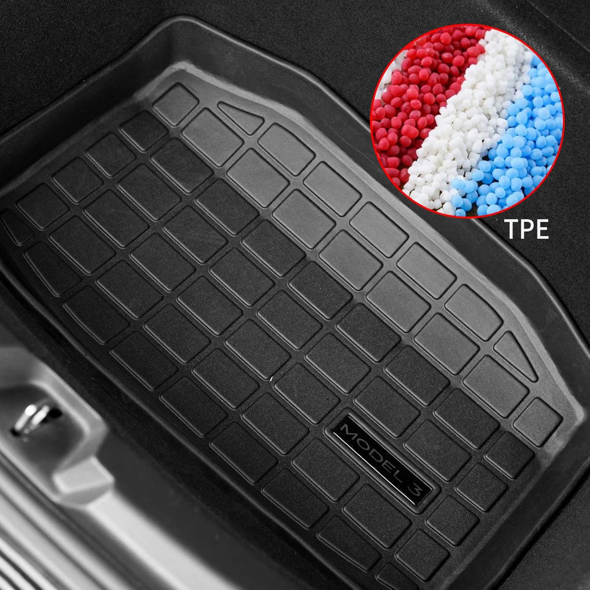 Set of 3 TPE Cargo Liners for Tesla Model 3 R60607