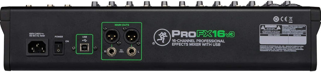 16-Channel Unpowered Mixer with TRS Cable, XLR Cable, Adapter and Cable Ties Q69605