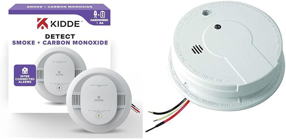 2-Pack Smoke Detectors with Battery Backup M3395