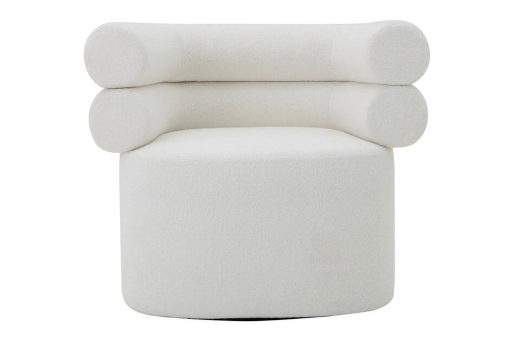 Black Boucle Swivel Chair N891