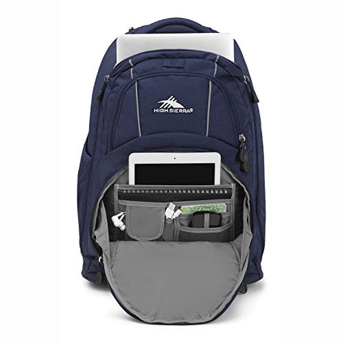 True Navy 20.5 x 13.5 x 8-Inch Wheeled Laptop Backpack L8766