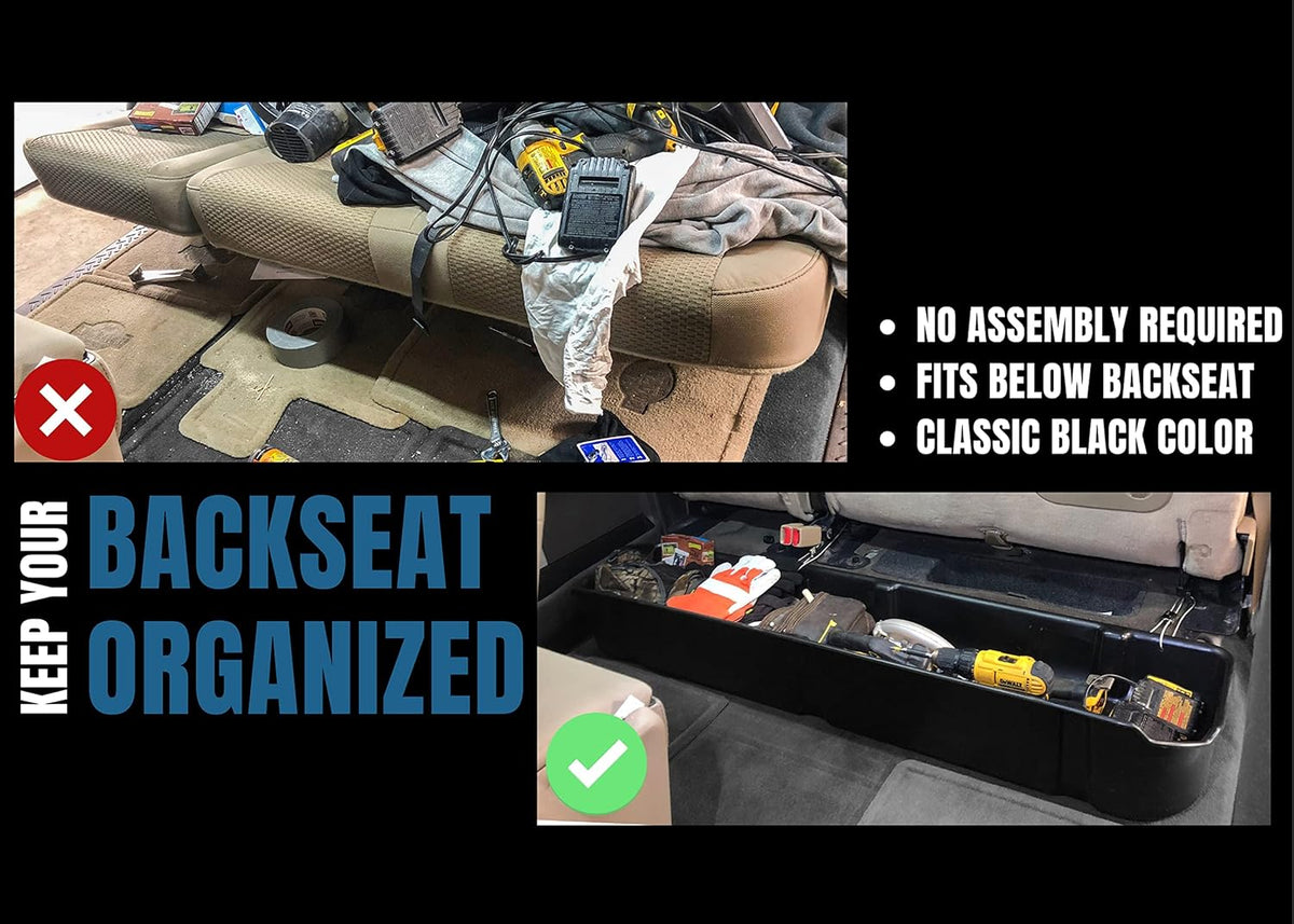 Under Seat Storage Box for Ford F-150 SuperCrew Crew Cab 2009-2014 A35303