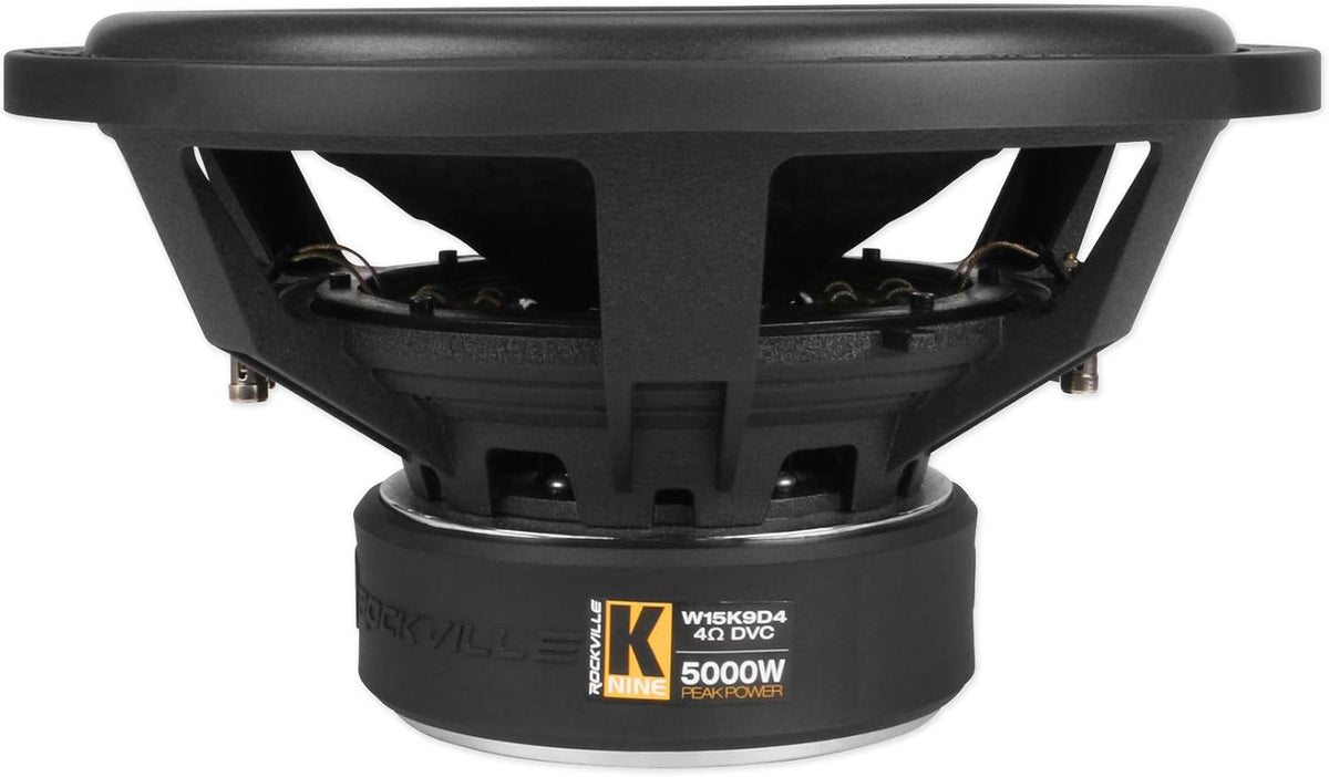 15" 5000 Watt Car Audio Subwoofer with Sealed Sub Box Enclosure D48825