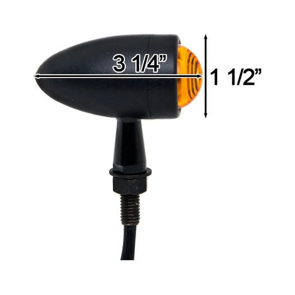 Black Amber Turn Signals Lights V15237