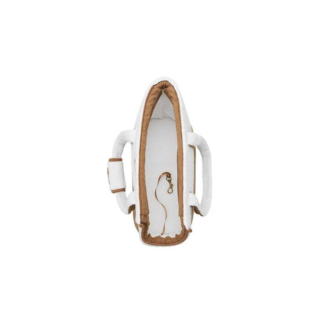 Faux Suede & Sherpa Pet Carrier N90483