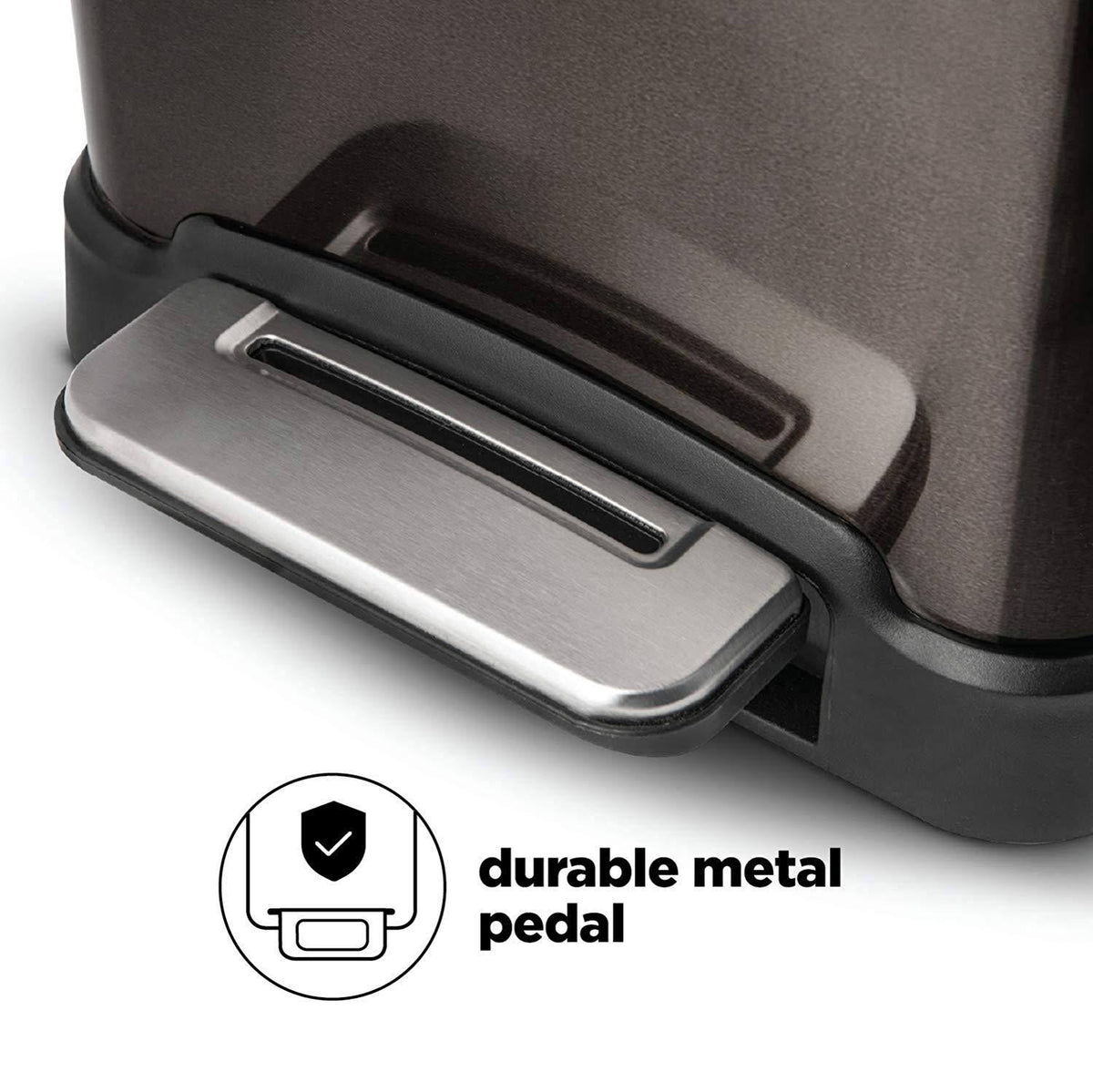 12 Gallon Black Trash Can Q7861