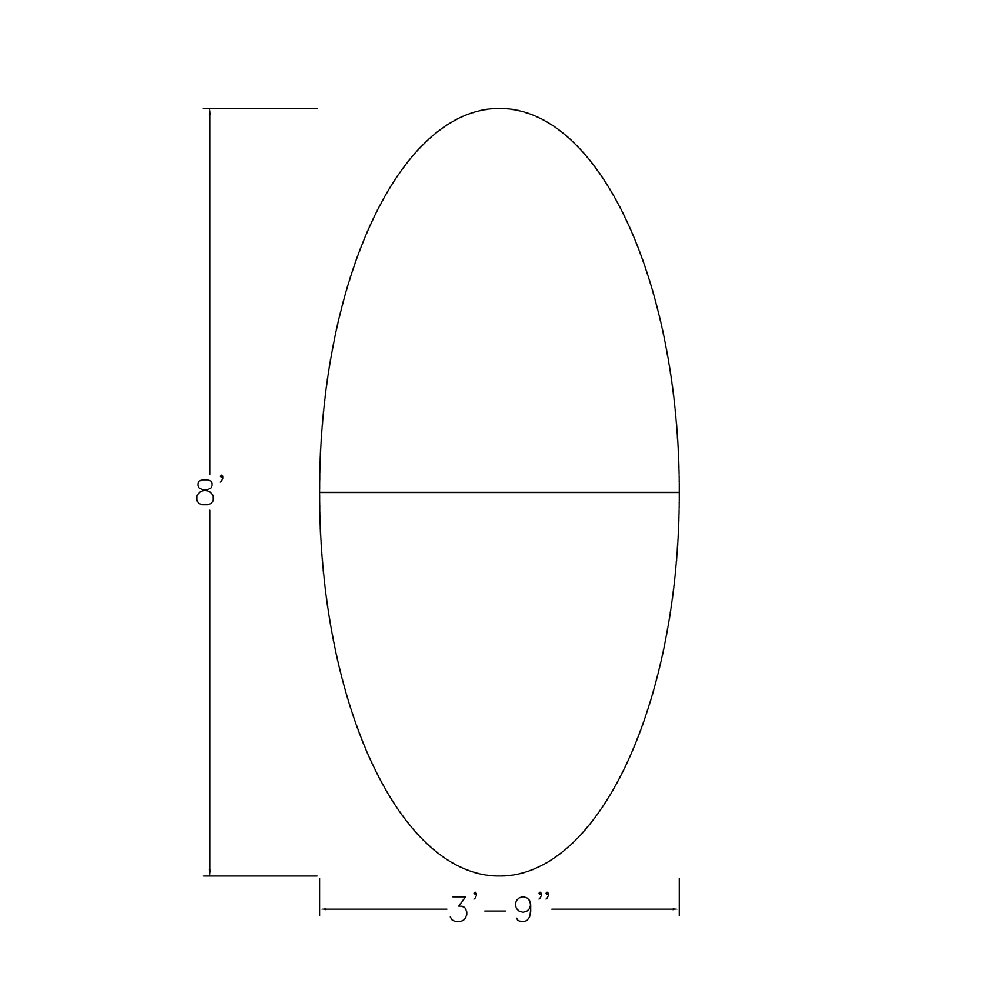 6 Person Oval Conference Table R8642