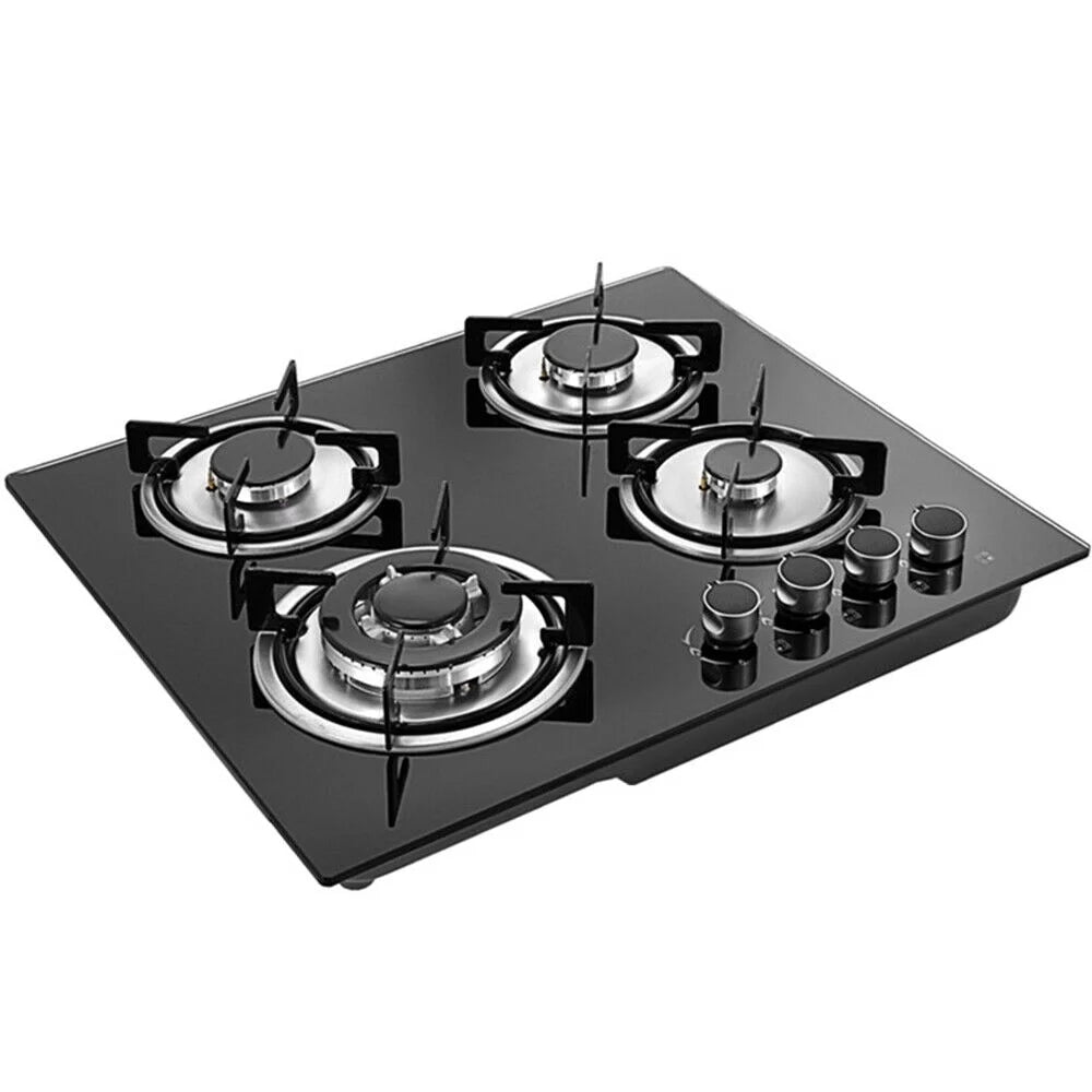 Black 4 Burners Built-In Gas Cooktop O791