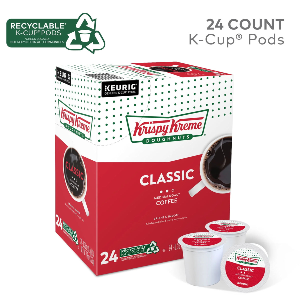 Medium Roast Coffee K-Cup Pods 24 Count J4394