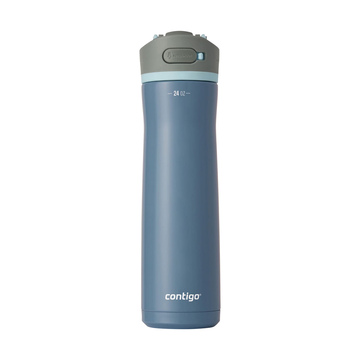 24 oz Stainless Steel Water Bottle with Straw Lid S19600
