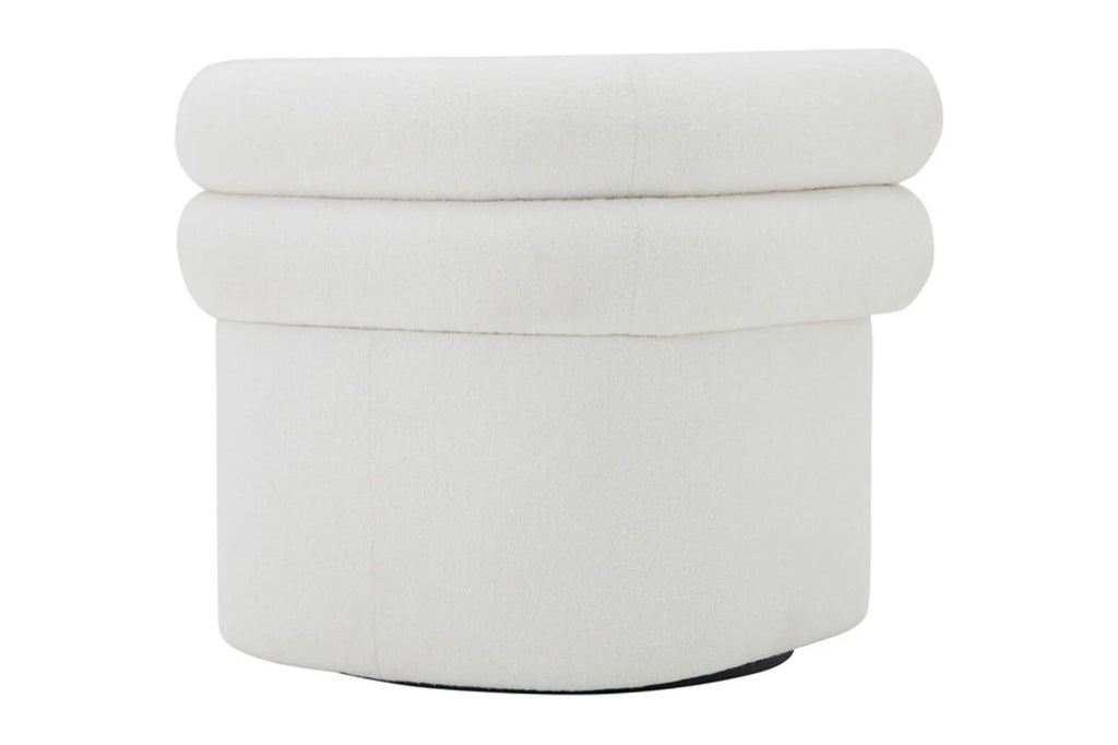 Black Boucle Swivel Chair N891